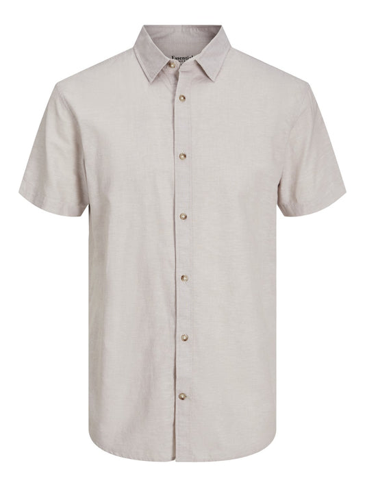 jack&jones camicia m/m in misto lino  jjesummer linen blend shirt