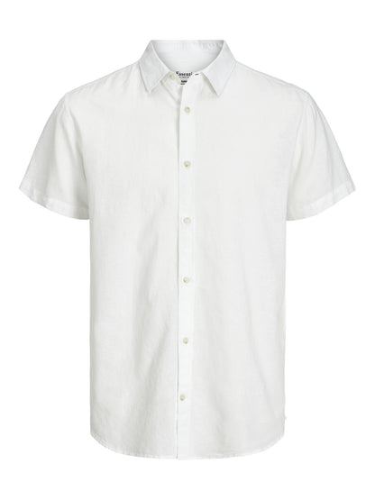 jack&jones camicia m/m in misto lino  jjesummer linen blend shirt