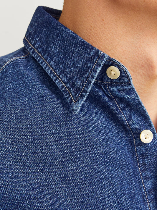 Jack&Jones camicia manica lunga in jeans jj i creek