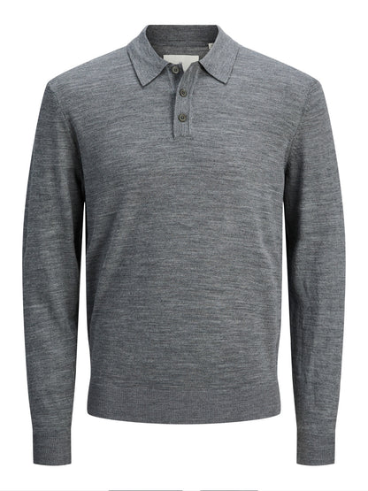 Jack&Jones  maglia a polo con 2 bottoni lana
