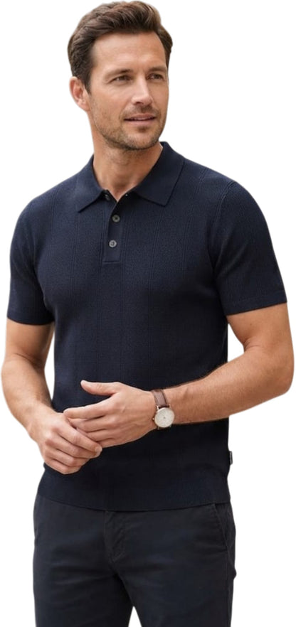 Jack&Jones polo mezza manica mod blawilliam structure knit polo