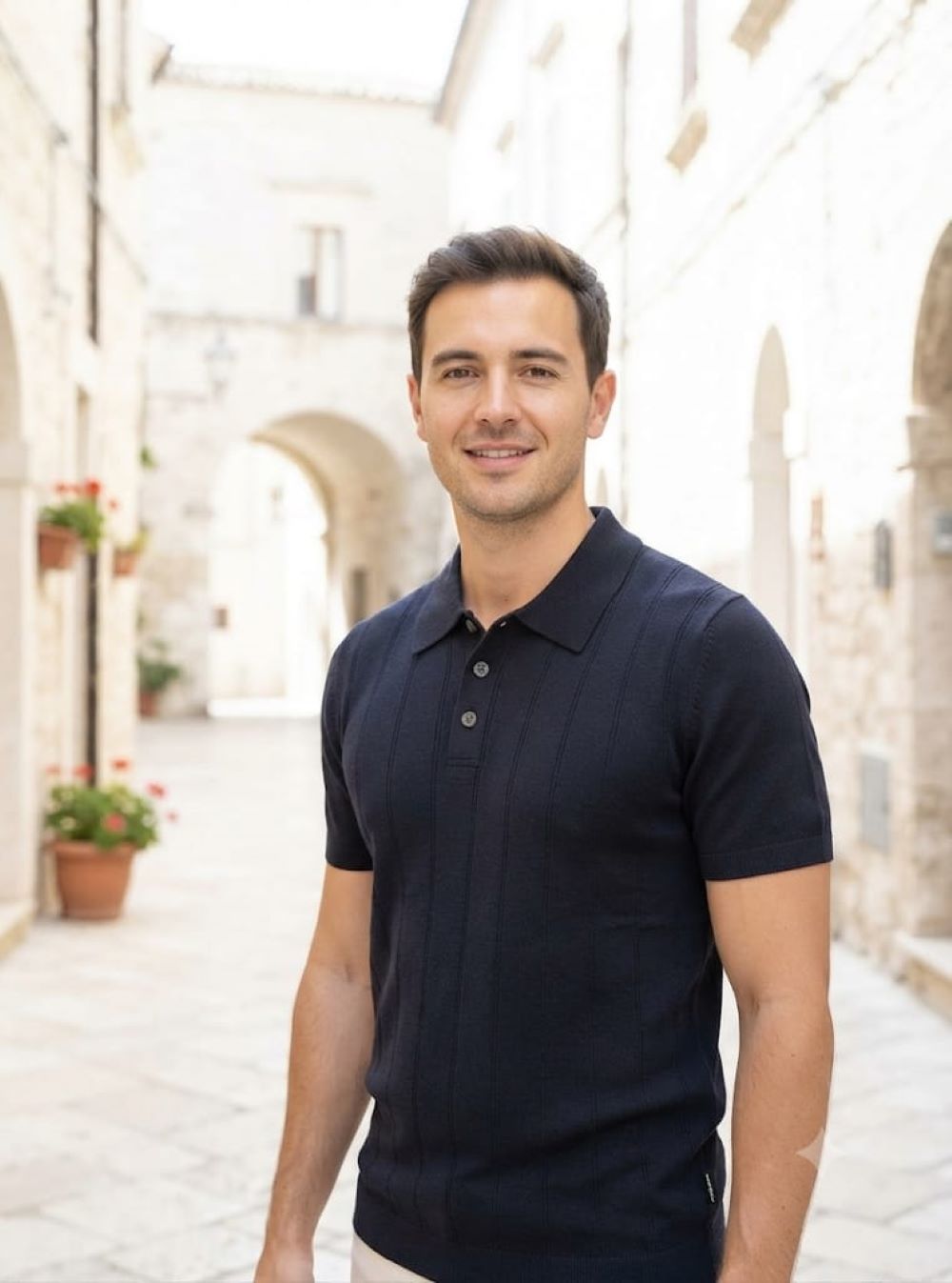 Jack&Jones polo mezza manica mod blawilliam structure knit polo