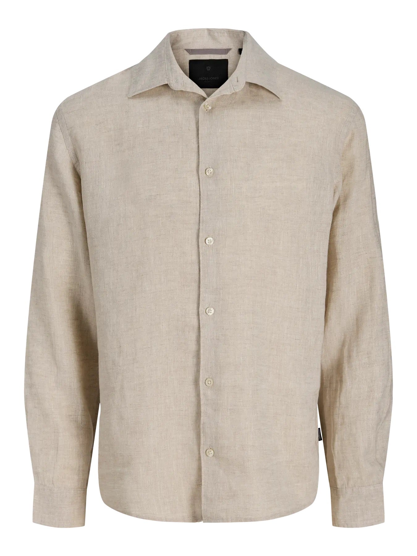 Jack&Jones camicia manica lunga in lino mod norrebro knit washed crew neck