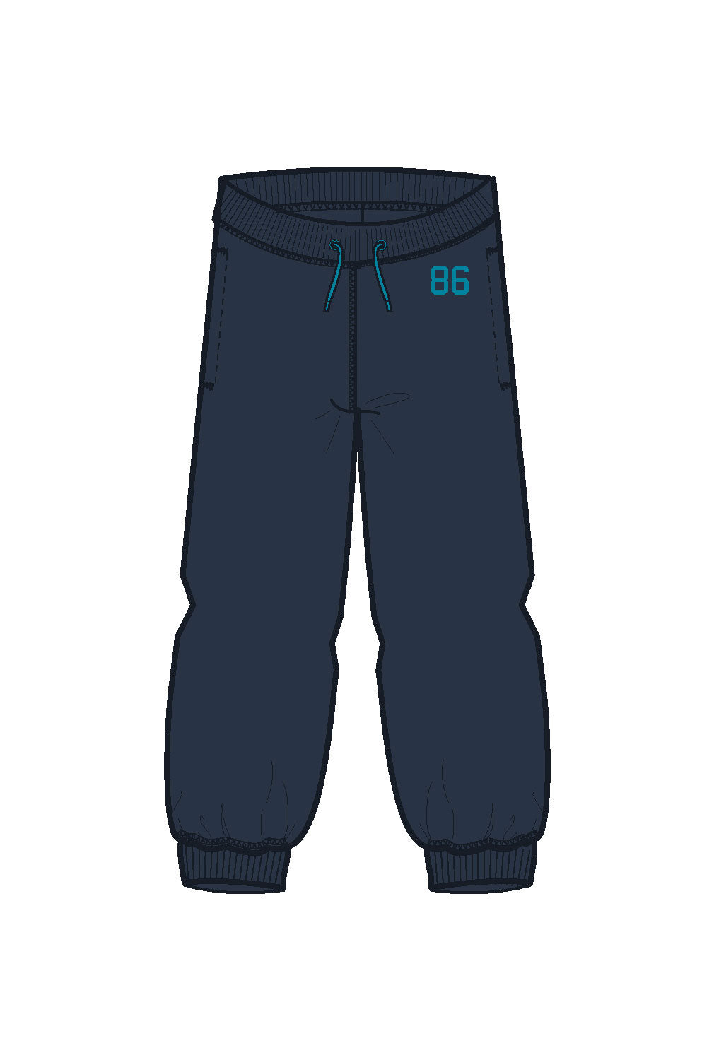 Pantalone felpa con polsino mod.VILMER
