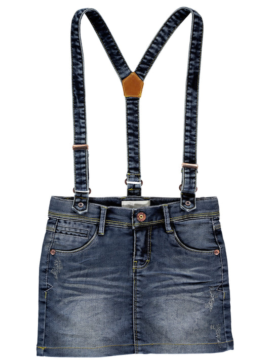 Gonna jeans con bretelle staccabili mod. NITASTRID