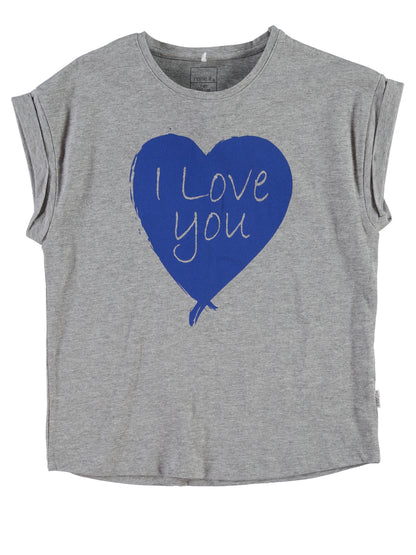 T-shirt bambina giro manica con stampa mod. Felina Name it