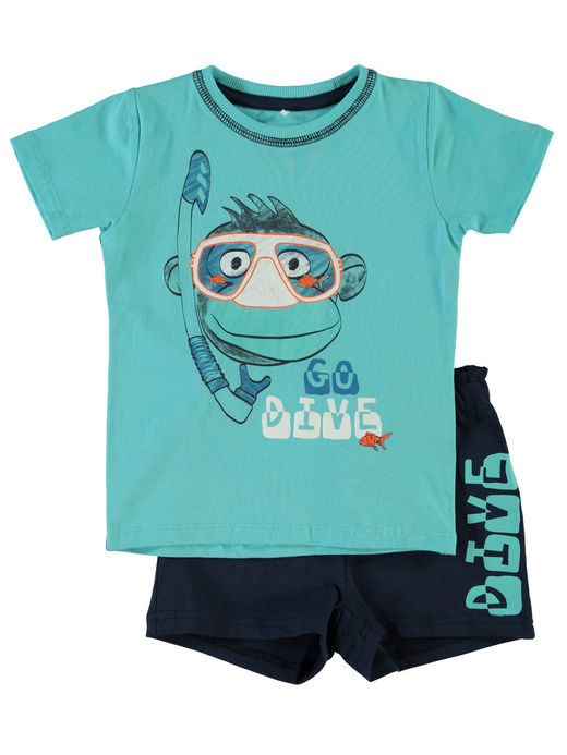 Name it completo t-shirt e bermuda modello Nitzebra