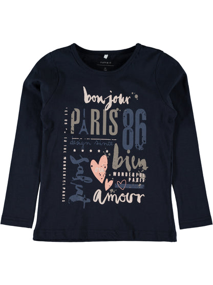 Name it t-shirt giro collo manica lunga bambina mod. Veen