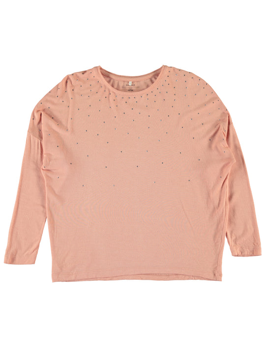 Name it t-shirt manica lunga con applicazioni borchie sul davanti mod. Kaitlyn