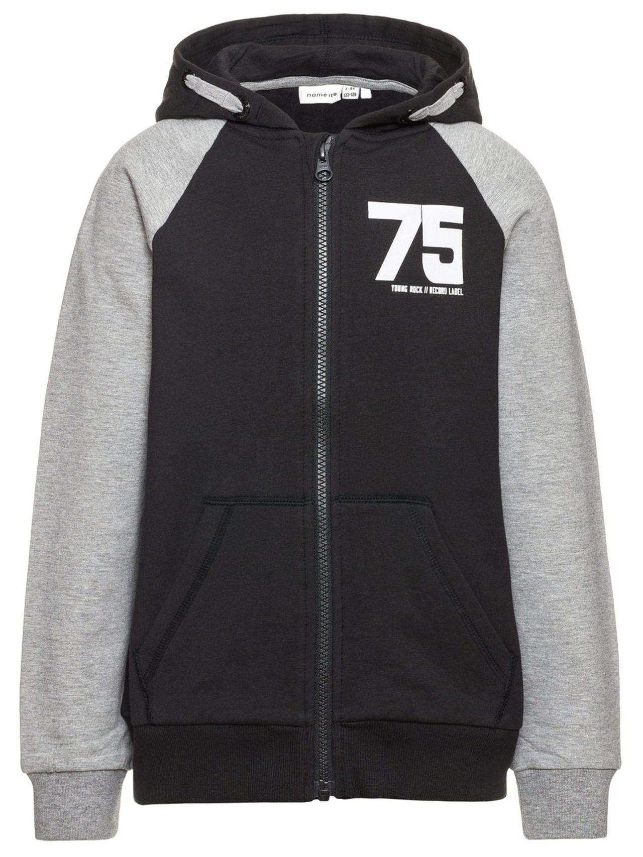 Name it b.no felpa zip lunga  cappuccio mod. krisio
