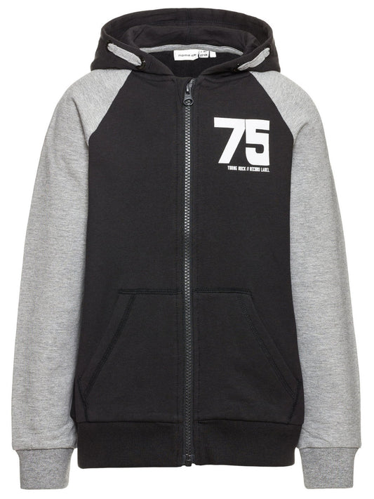 Name it b.no felpa zip lunga  cappuccio mod. krisio