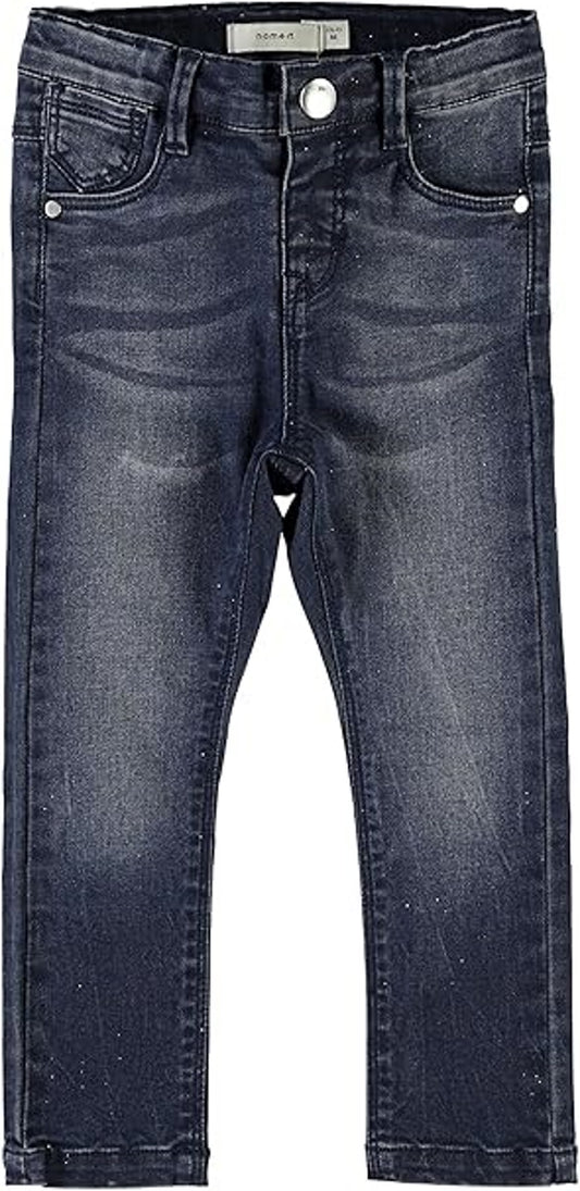 Jeans b.na con brillantini modello Andrine