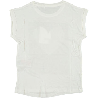 Name it t-shirt mezza manica b.na con stampa sul davanti modello nkfkamille