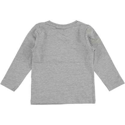 Name it t-shirt manica lunga b.na elasticizzata con scritta sul davanti modello nmmgiflo