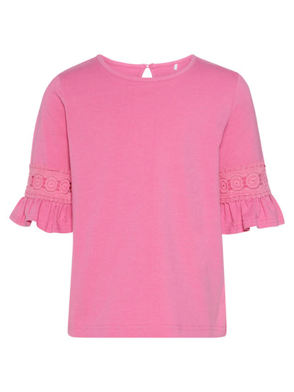 Name it t-shirt b.na con ricamo sulla manica mod. fiam