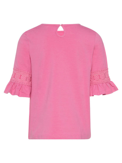 Name it t-shirt b.na con ricamo sulla manica mod. fiam