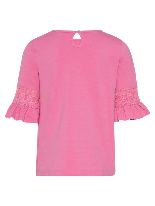 Name it t-shirt b.na con ricamo sulla manica mod. fiam