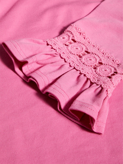 Name it t-shirt b.na con ricamo sulla manica mod. fiam