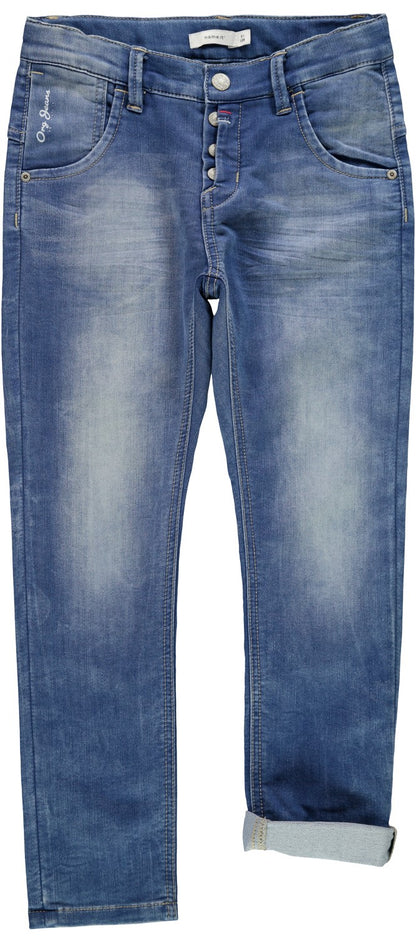 name it jeans bambino con banda laterale