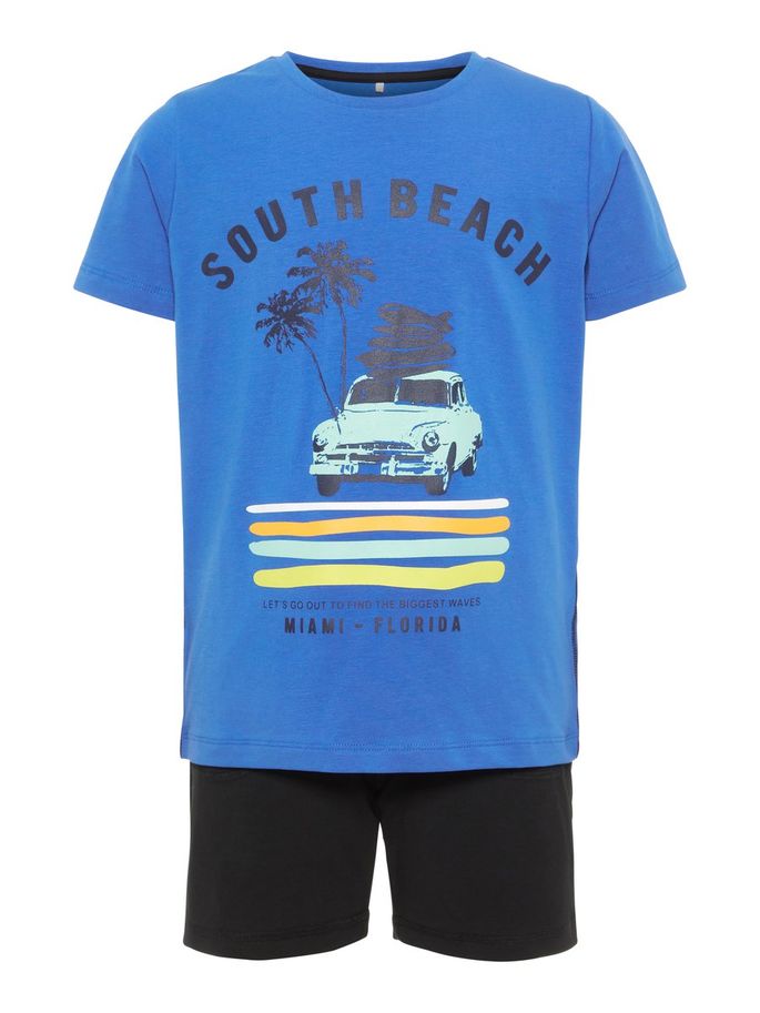 Name it completo t-shirt e bermuda  b.no con molla in vita mod. nkmzox