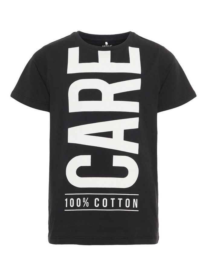 name t-shirt m/m b.no con scritta mod.nkmdanno
