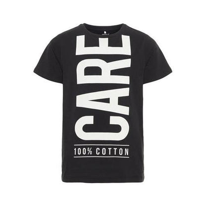 name t-shirt m/m b.no con scritta mod.nkmdanno