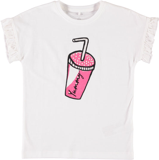 Name it t-shirt m/m b.na con stampa mod.nkfdenise