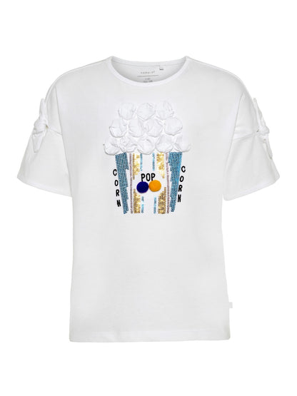 name it  t-shirt giro collo b.na mod. jeva