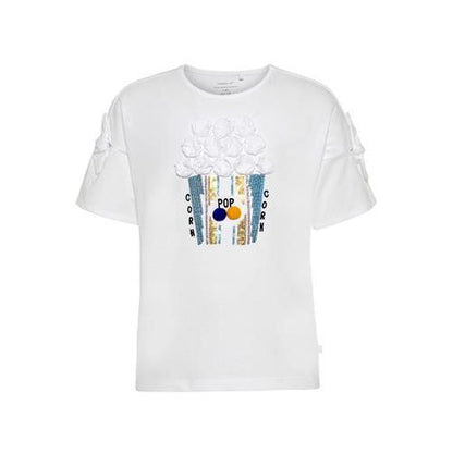 name it  t-shirt giro collo b.na mod. jeva