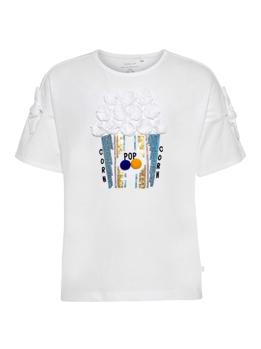 name it  t-shirt giro collo b.na mod. jeva