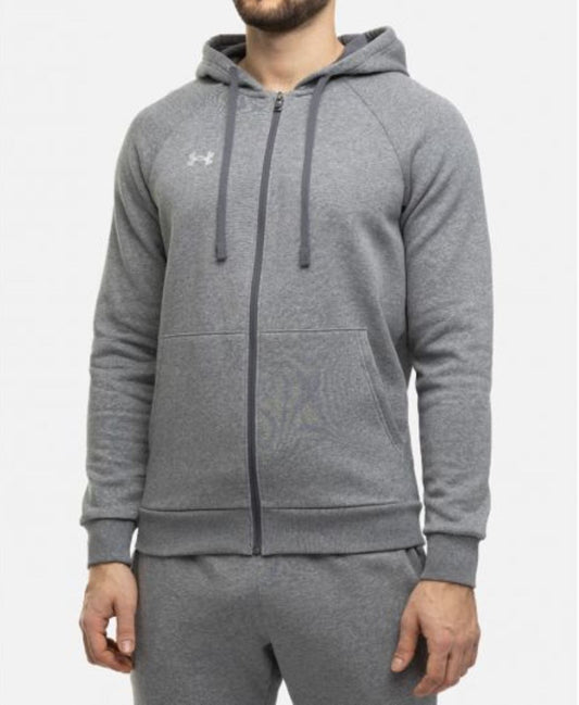 Under Armour felpa zip lunga cappuccio FLC ua rival fl hoodie