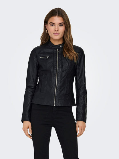 ONLY Giubbino in pelle sintetica onlbandit faux leather biker otw noos
