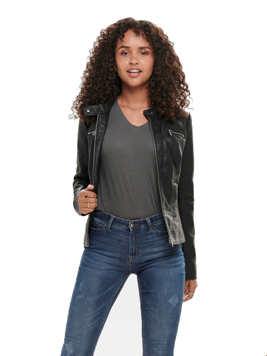 only giubbino donna in pelle mod. bandit