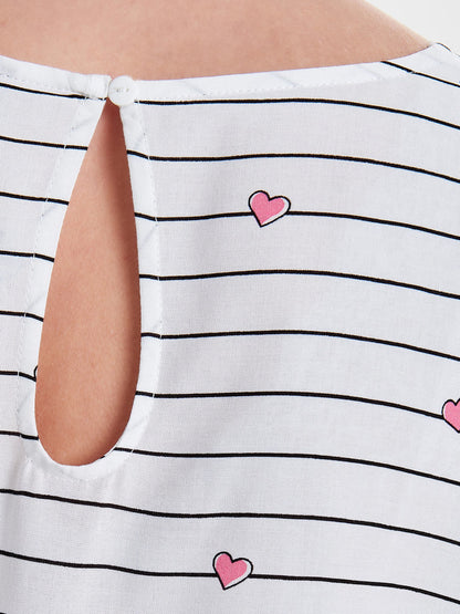 T-shirt manica corta in viscosa Heart