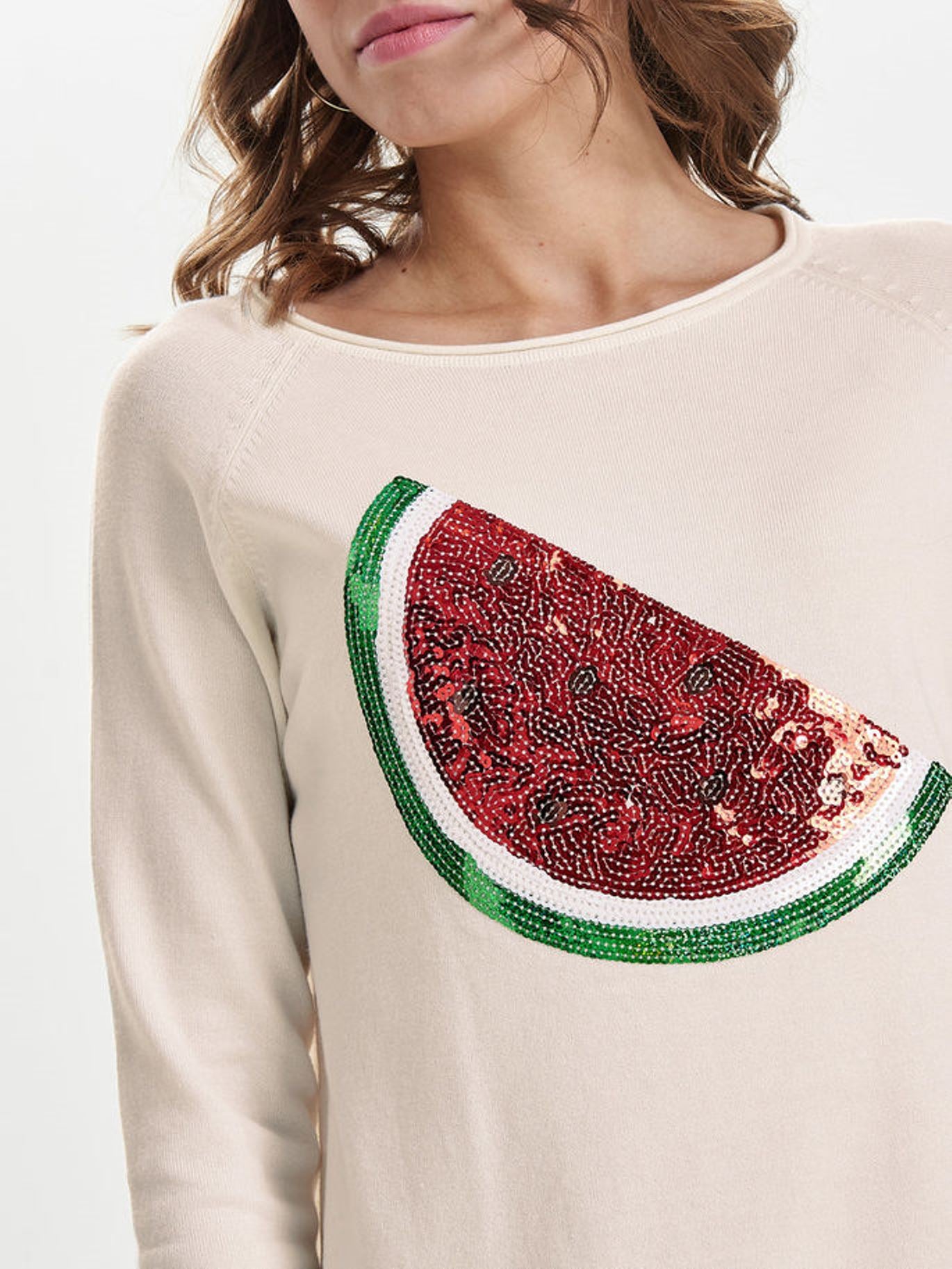Only maglia in filo manica 3/4 modello marley