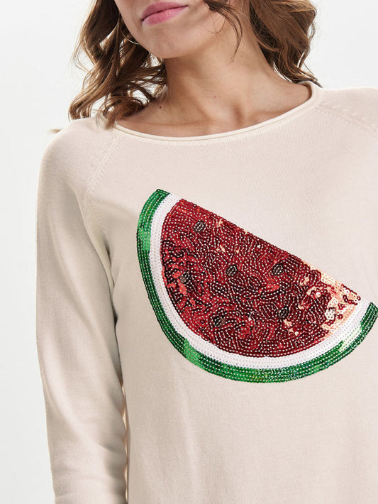 Only maglia in filo manica 3/4 modello marley