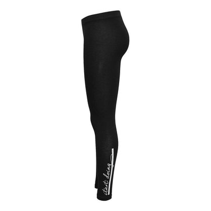 only legging con scritta  rosa di lato  mod. dooing