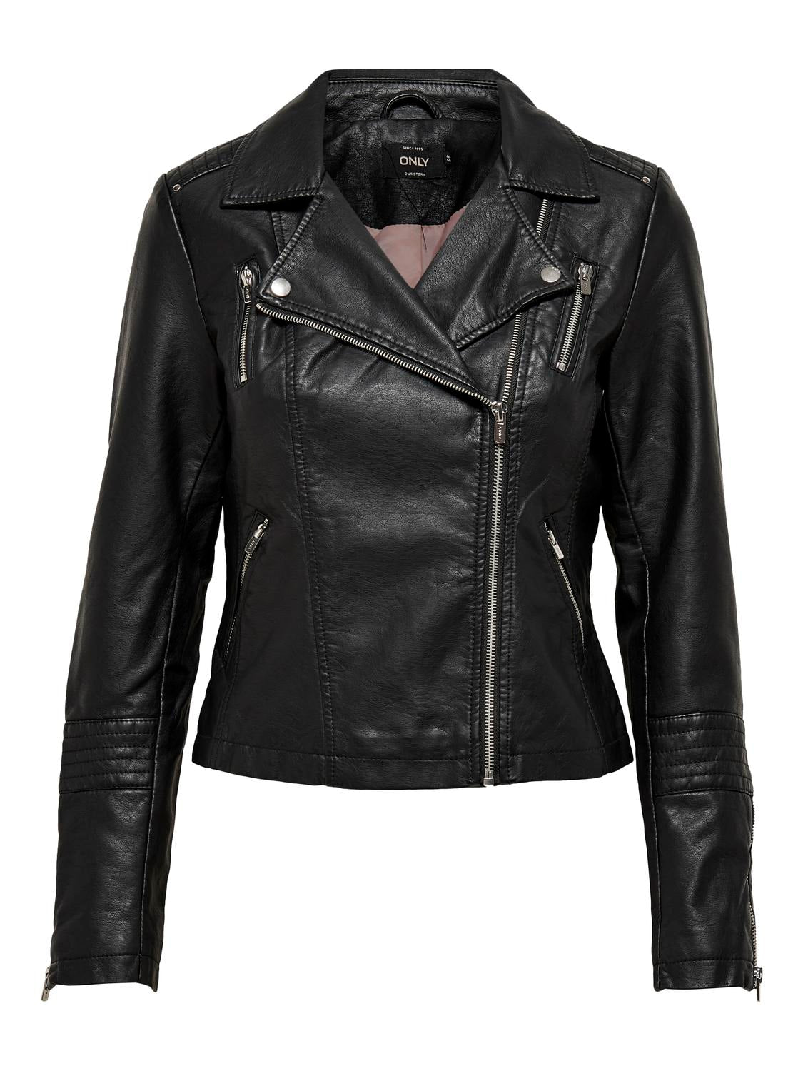 Only Giubbino il pelle sintetica onlgemma faux leather biker otw noos