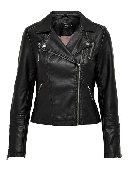 Only Giubbino il pelle sintetica onlgemma faux leather biker otw noos