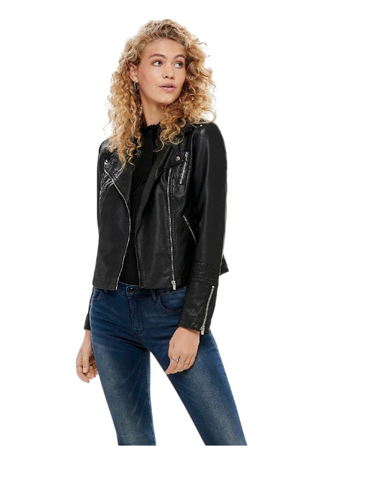 Only Giubbino il pelle sintetica onlgemma faux leather biker otw noos