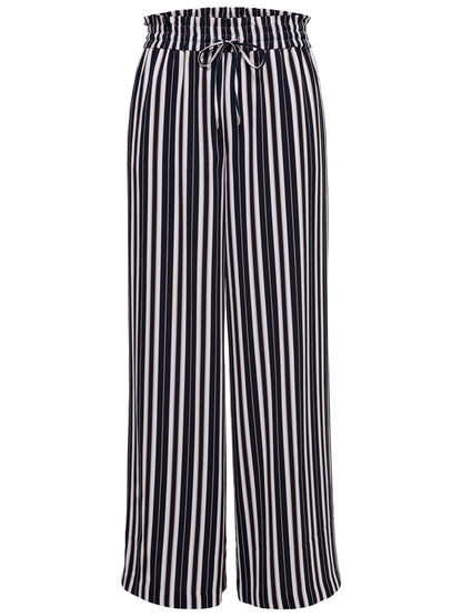 only pantalone largo morbido  gessato mod. onlpiper