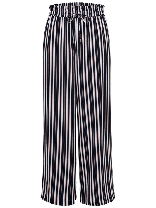 only pantalone largo morbido  gessato mod. onlpiper