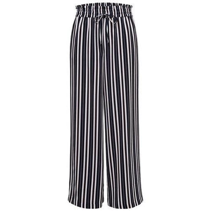only pantalone largo morbido  gessato mod. onlpiper