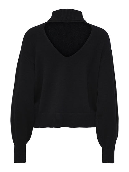 Only dolcevita donna con colo a V nanna pullover