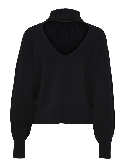 Only dolcevita donna con colo a V nanna pullover
