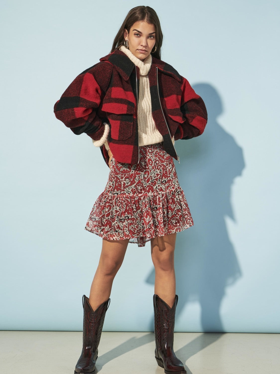 Only giubbino in panno brooklin crop