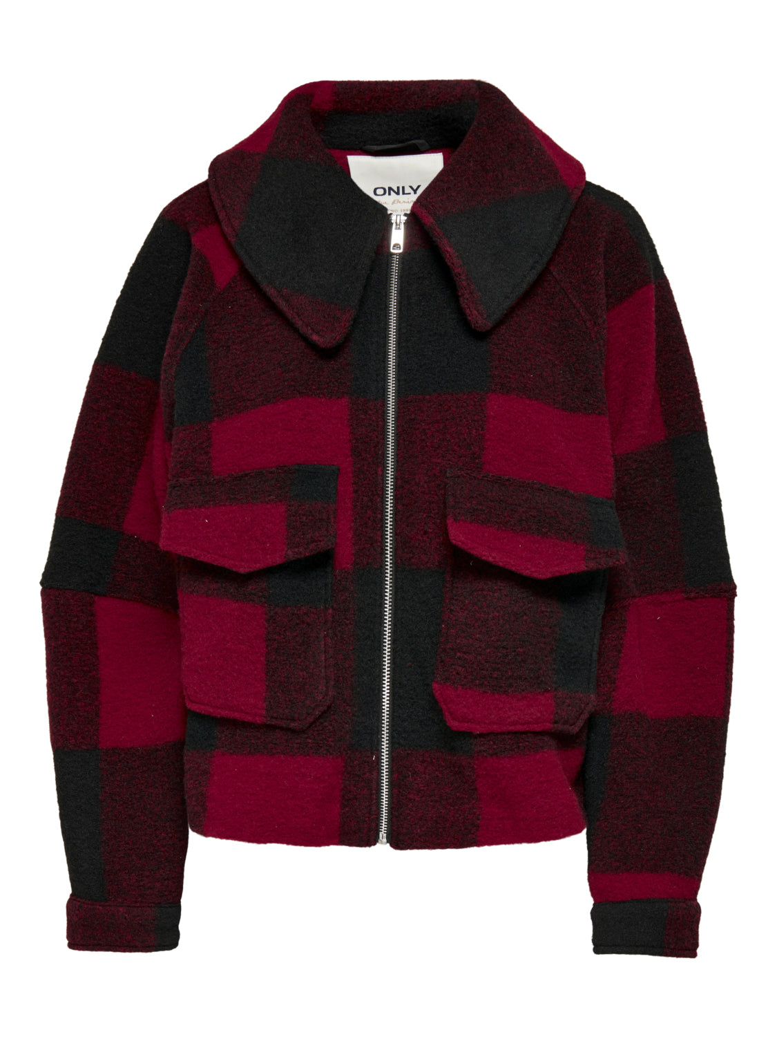 Only giubbino in panno brooklin crop