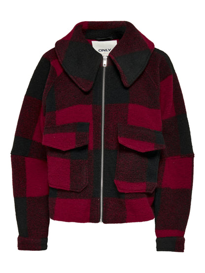 Only giubbino in panno brooklin crop