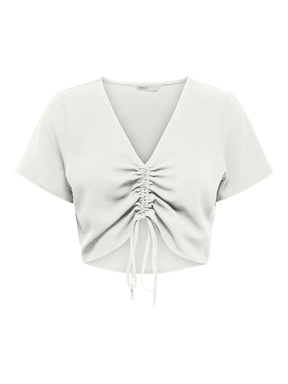 Only onlnova lux s/s ruching top