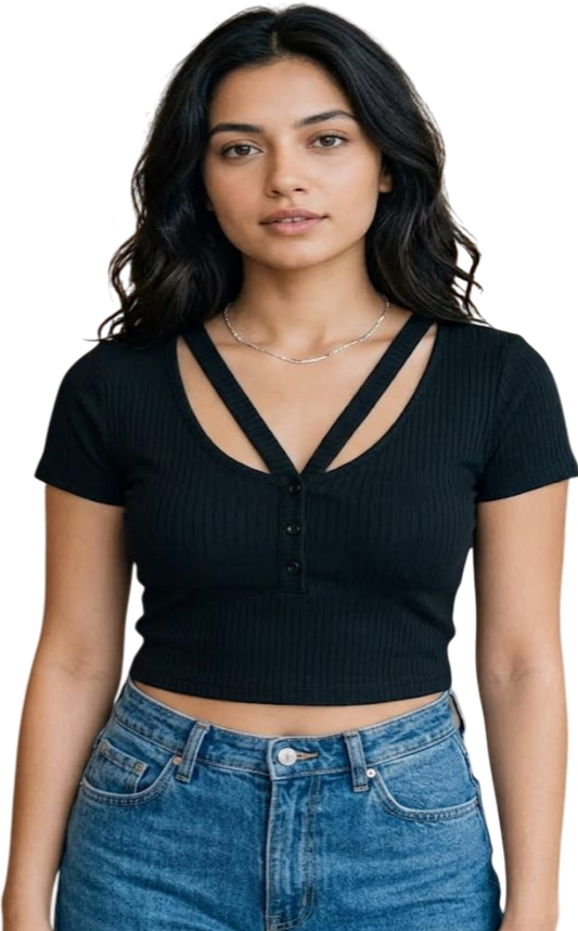 Only top nlemma ss v-neck cropped